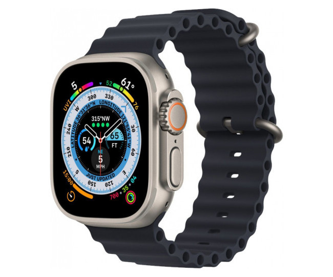 Apple Watch Ultra GPS + Cellular 49mm Titanium Case with Midnight Ocean Band (MQET3/MQFK3) б/у